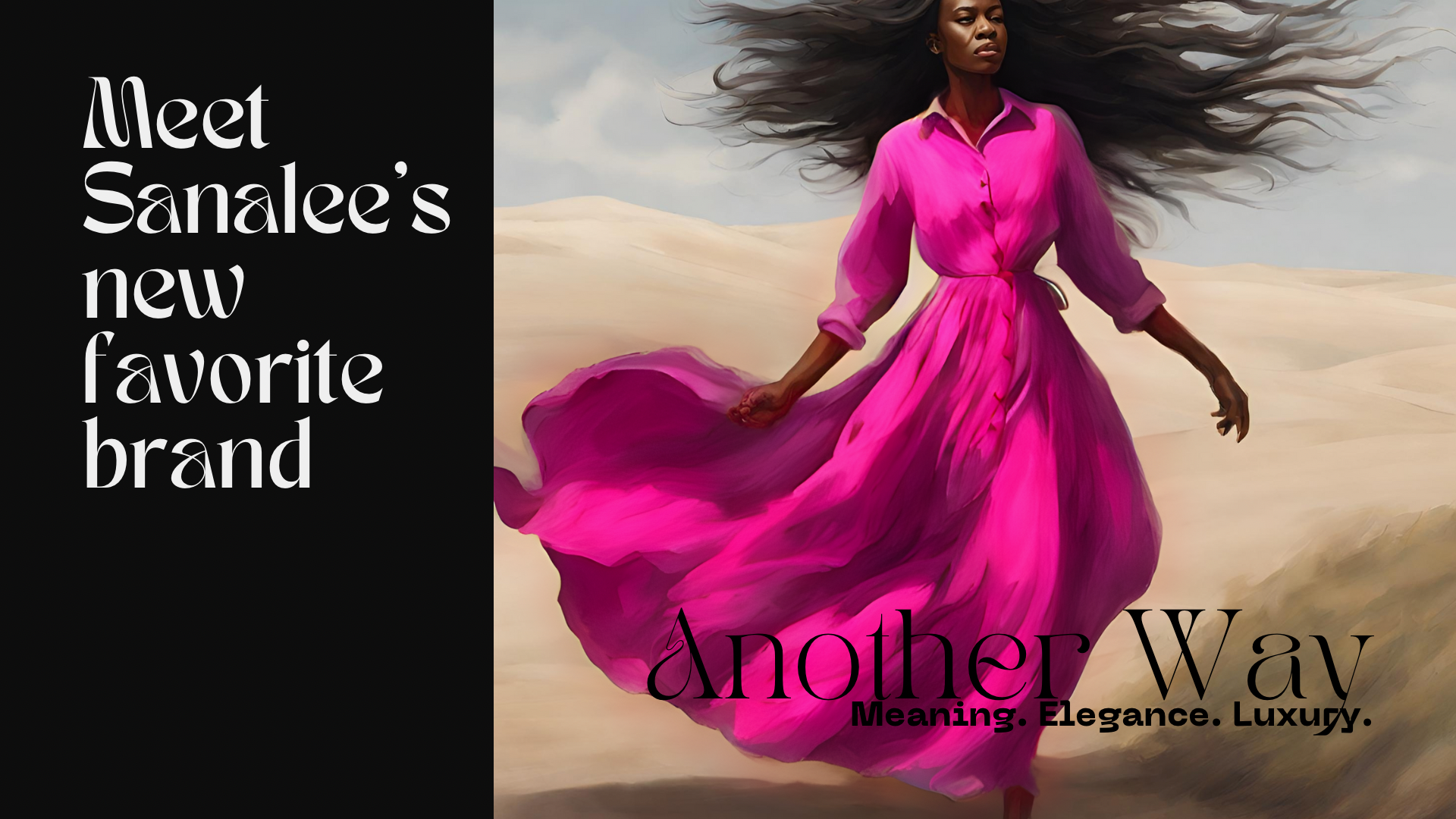 ‘Solution’ slide to Business Pitch Deck for Another Way introducing the brand